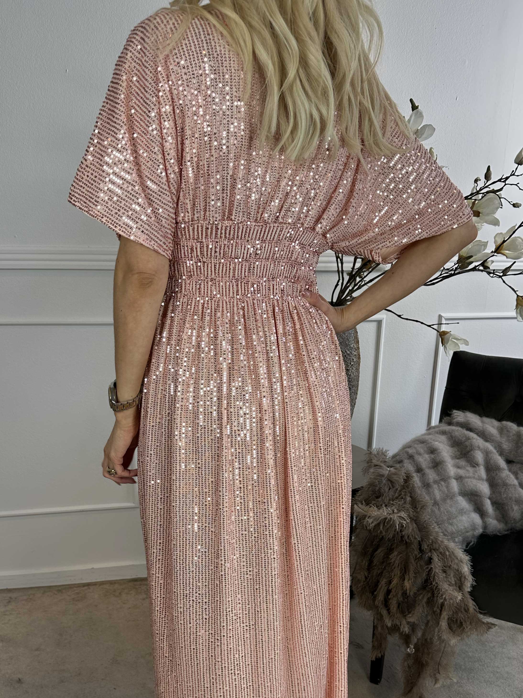 Pams Glitter - Lång vacker klänning med paljetter